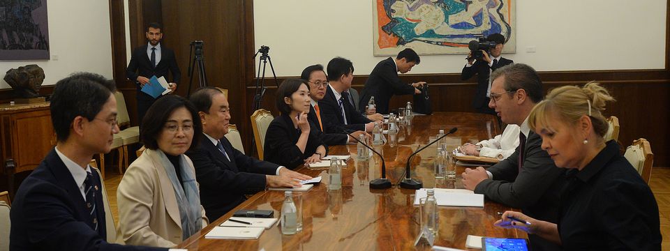 Председник Вучић састао се са председником Парламента Републике Кореје