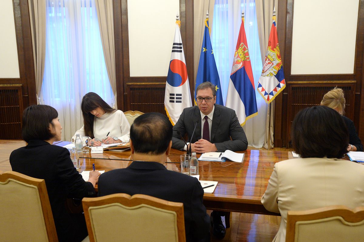 Predsednik Vučić sastao se sa predsednikom Parlamenta Republike Koreje