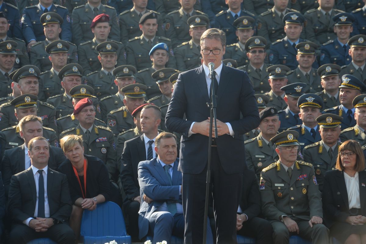 Prime Minister of the Russian Federation in a one-day visit to Serbia