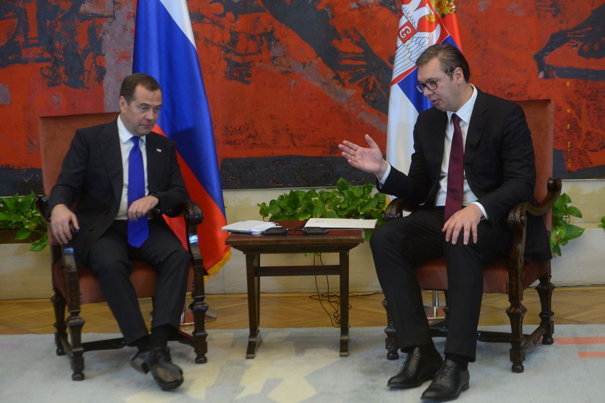 Prime Minister of the Russian Federation in a one-day visit to Serbia