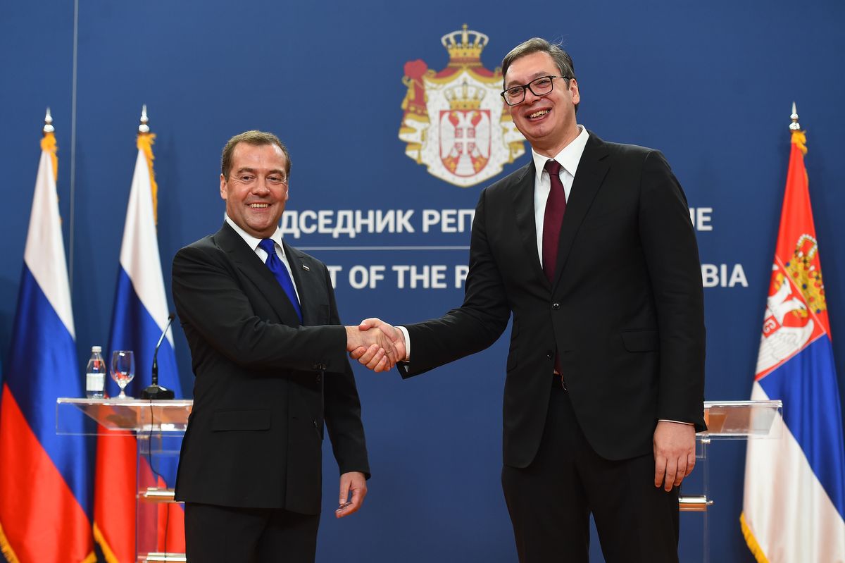 Prime Minister of the Russian Federation in a one-day visit to Serbia