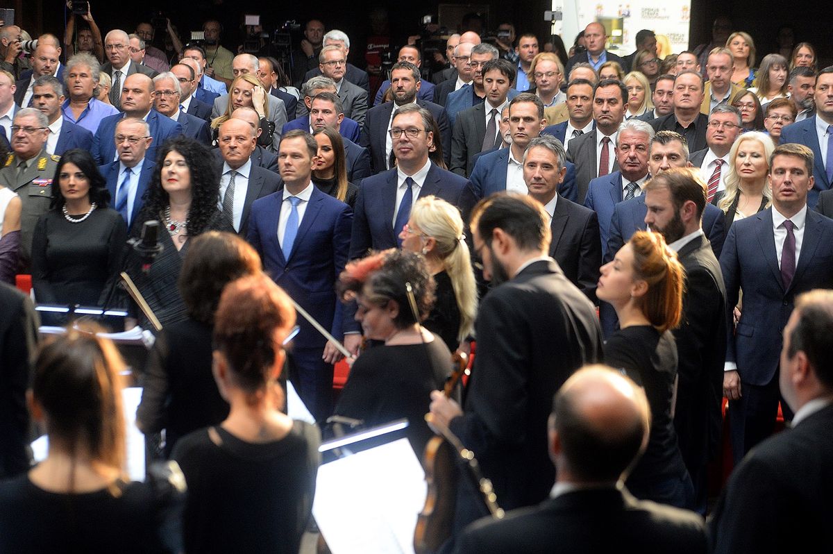 Predsednik Vučić prisustvovao svečanom otvaranju obnovljenog pozorišta „Bora Stanković“