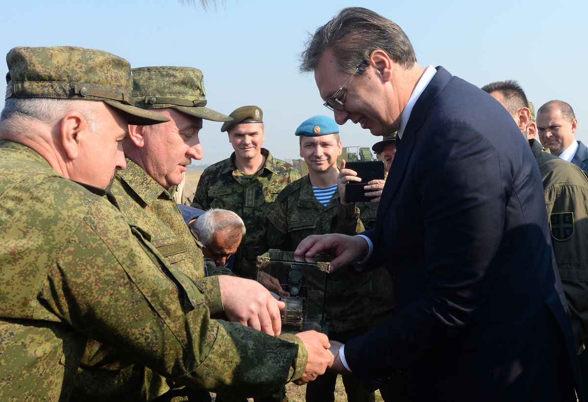 Председник Вучић присуствовао заједничкој тактичкој вежби „Словенски штит 2019“