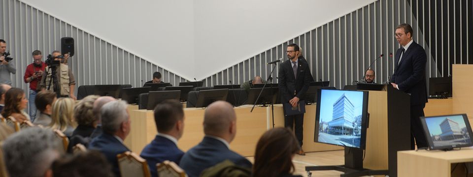 Председник Вучић присуствовао отварању реновиране зграде Палате правде
