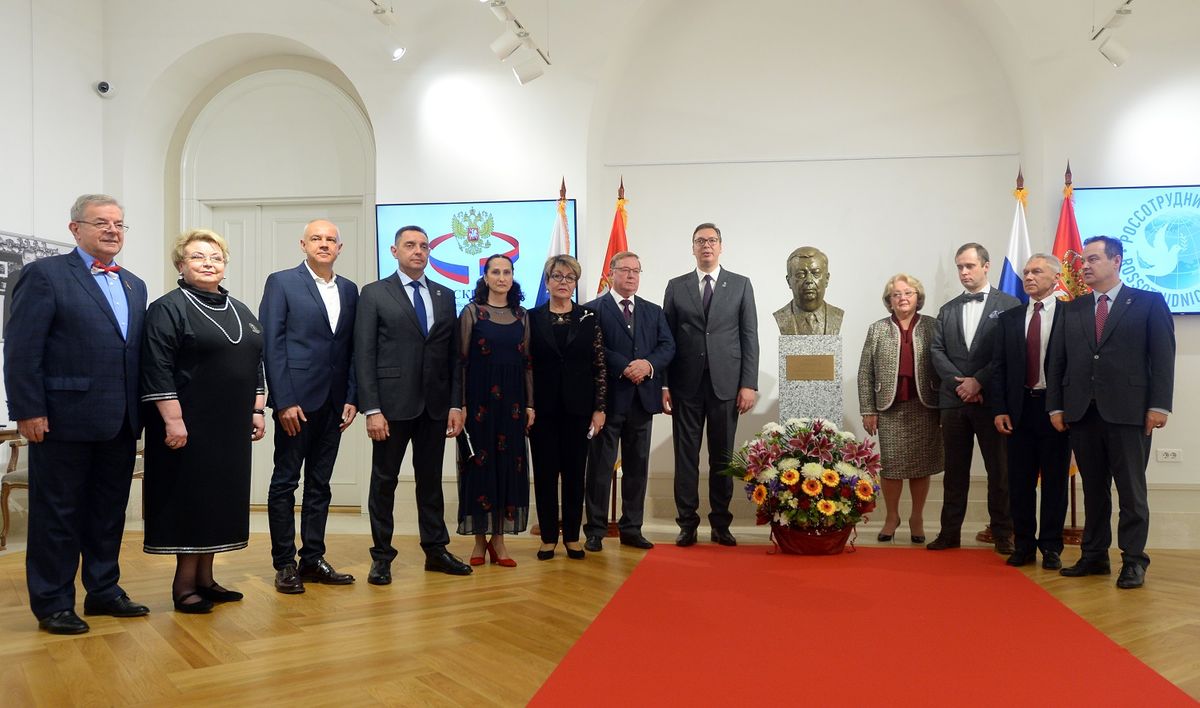 President Vučić attends the unveiling of the Evgeny Primakov bust