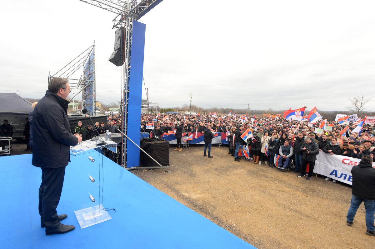 Predsednik Vučić obišao rekonstruisani put Velika Plana – Smederevska Palanka