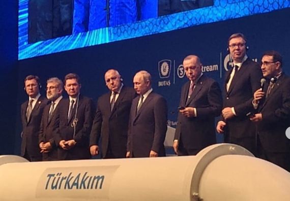 Председник Вучић присуствовао свечаности поводом пуштања у рад деонице гасовода Турски ток у Истанбулу