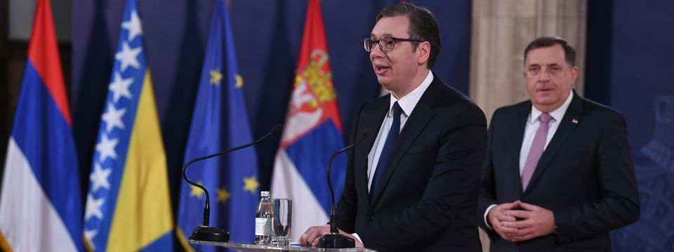 Predsednik Vučić sastao se sa srpskim članom Predsedništva Bosne i Hercegovine