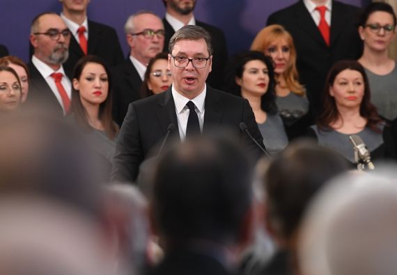 Predsednik Vučić  uručio odlikovanja povodom Dana državnosti