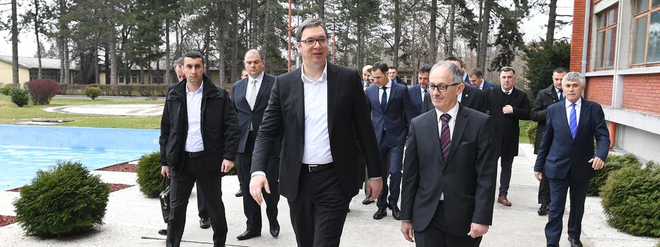 Predsednik Vučić obišao nove pogone HK "Krušik" a.d. Valjevo