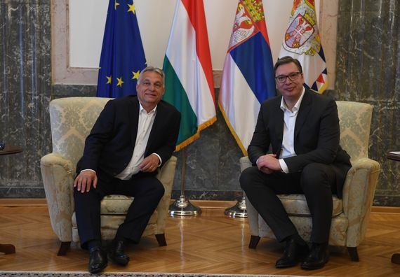 Predsednik Vučić sastao se sa predsednikom Vlade Mađarske