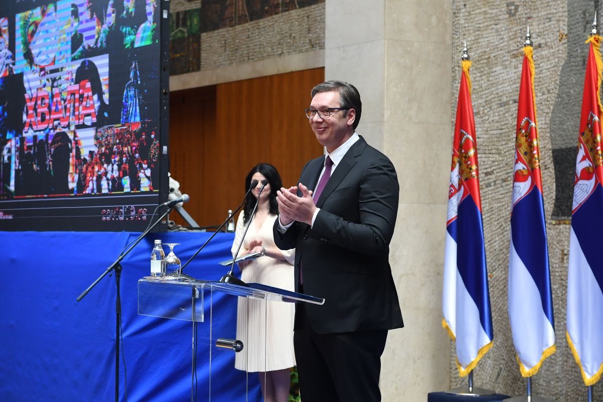 Predsednik Vučić priredio prijem za medicinske radnike iz Kovid bolnica