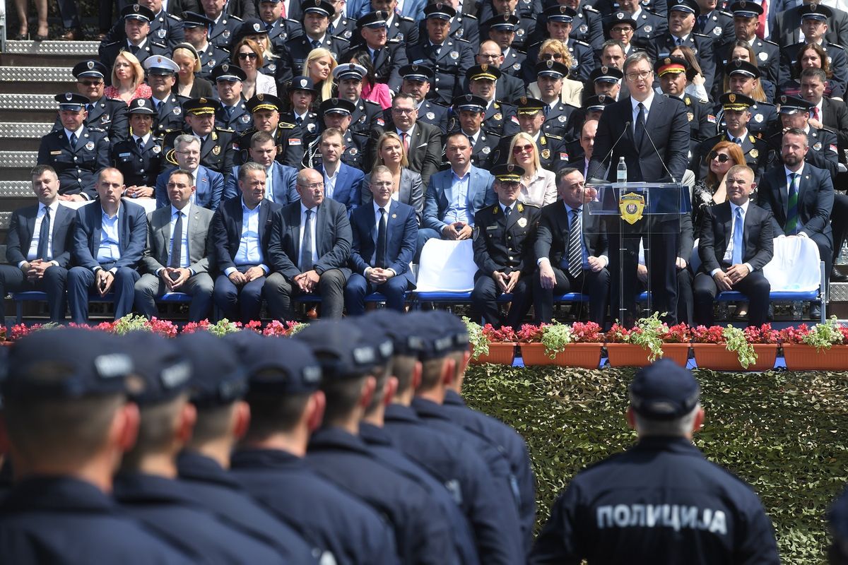 Predsednik Vučić prisustvovao centralnoj manifestaciji povodom obeležavanja Dana MUP i Dana policije