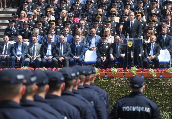 Predsednik Vučić prisustvovao centralnoj manifestaciji povodom obeležavanja Dana MUP i Dana policije