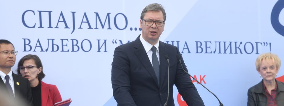 Председник Вучић обишао почетак радова на изградњи саобраћајнице Лајковац - Иверак