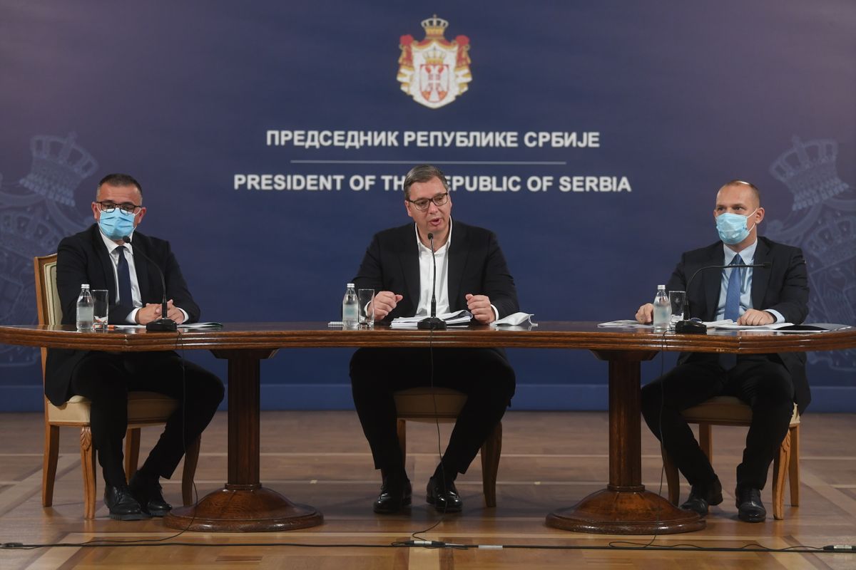 Konferencija za medije predsednika Republike Srbije Aleksandra Vučića