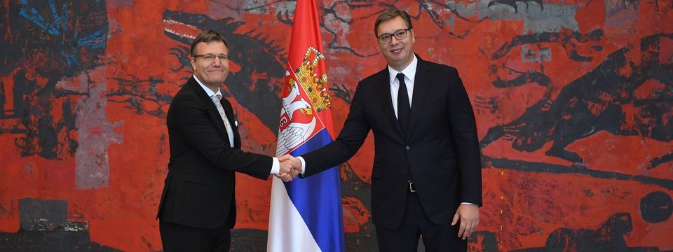 Predsednik Vučić primio akreditivna pisma novoimenovanog ambasadora Republike Slovenije