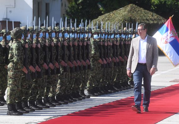 Predsednik Vučić prisustvovao prikazu sposobnosti dela jedinica Vojske Srbije