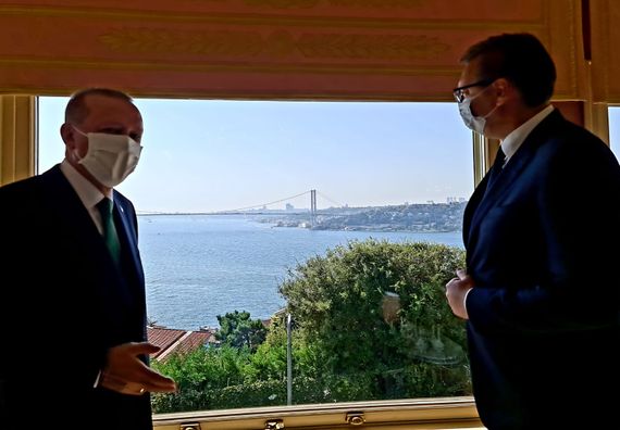 Председник Вучић на радном ручку са председником Републике Турске