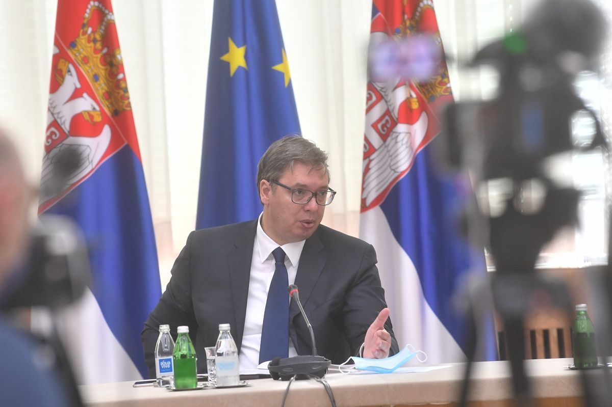 Председник Вучић присуствовао састанку са представницима Националног конвента о Европској унији