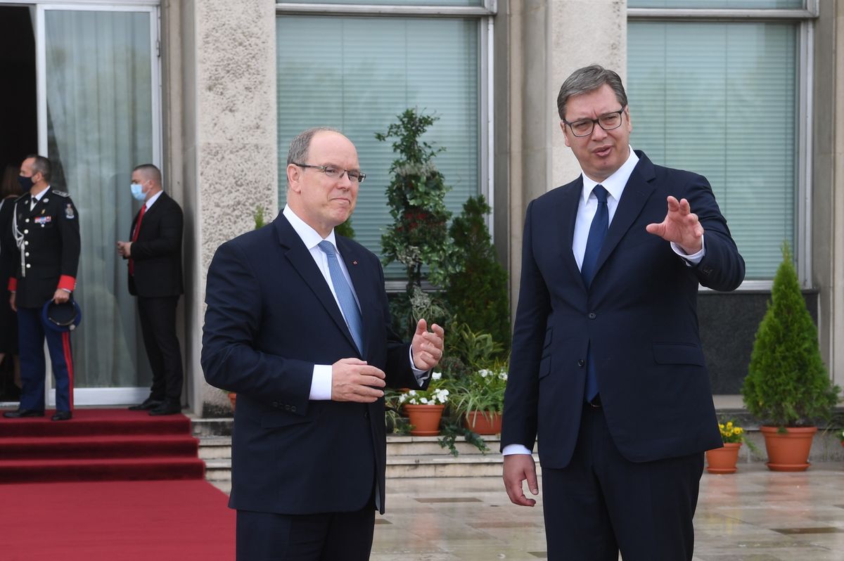Prince Albert II of Monaco on official visit to the Republic of Serbia