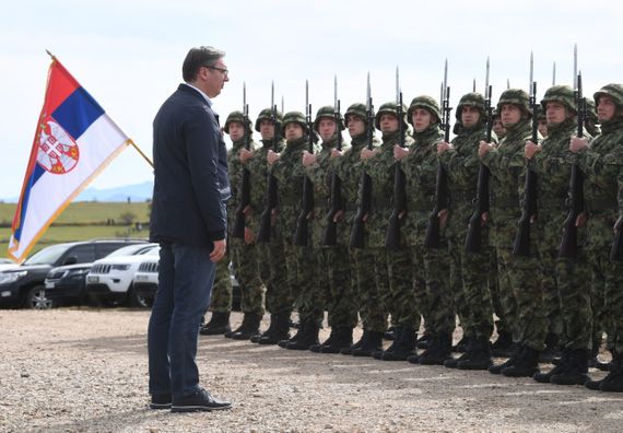 Predsednik Vučić prisustvovao taktičkoj vežbi  Vojske Srbije „Sadejstvo 2020“