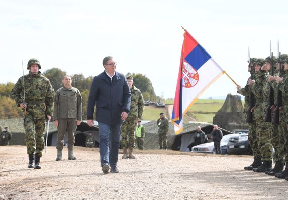 Председник Вучић присуствовао тактичкој вежби  Војске Србије „Садејство 2020“