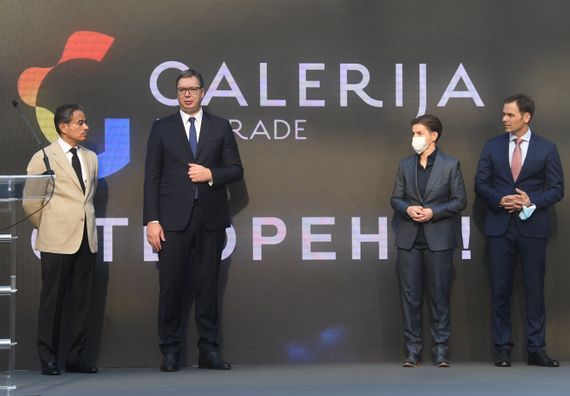 Predsednik Vučić prisustvovao otvaranju objekta Galerija Belgrade u okviru projekta Beograd na vodi