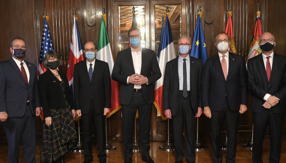 Meeting with the ambassadors of the Quint countries and the Head of the ...