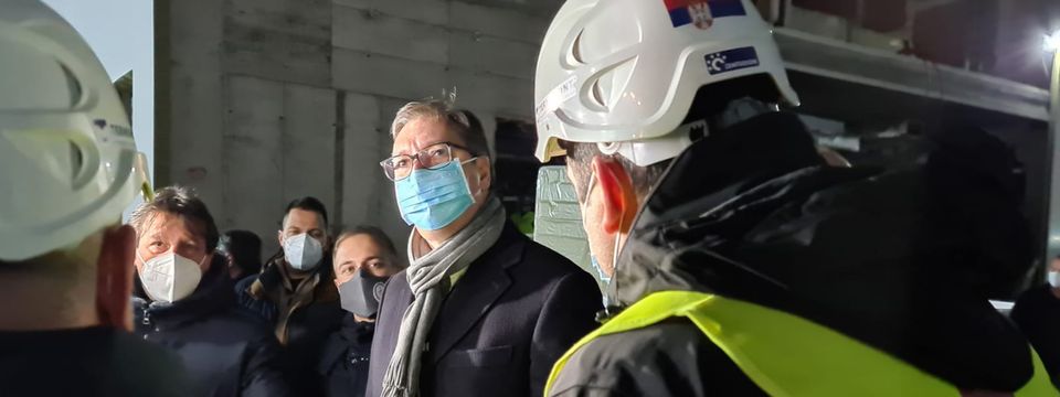 Presednik Vučić obišao radove na izgradnji nove Kovid bolnice u Kruševcu