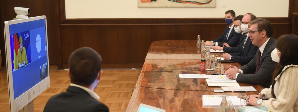 Телефонски разговор са канцеларком Савезне Републике Немачке Ангелом Меркел