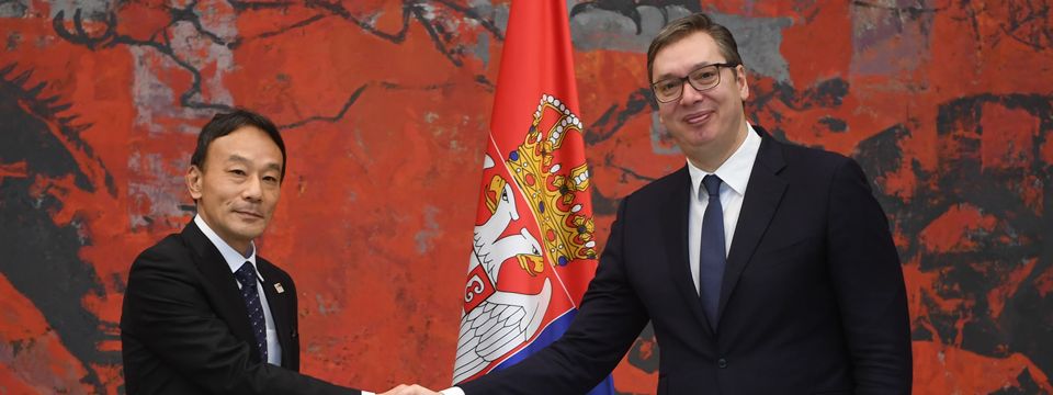 Predsednik Vučić primio akreditivna pisma novoimenovanog ambasadora Japana