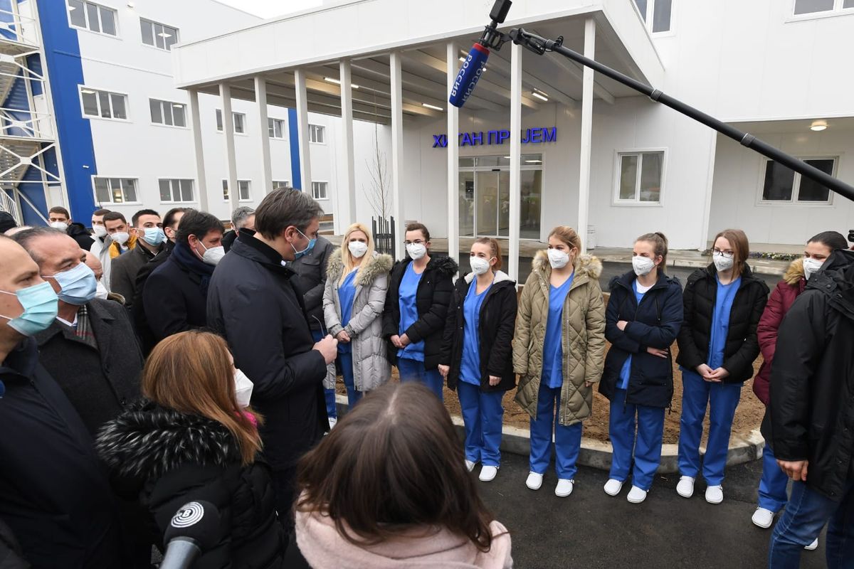 Otvaranje nove kovid bolnice u Kruševcu