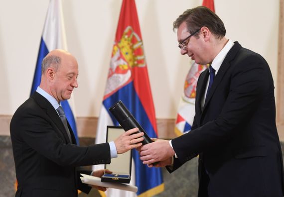 Uručeno odlikovanje specijalnom predstavniku predsednika Ruske Federacije Aleksandru Mihajloviču Babakovu
