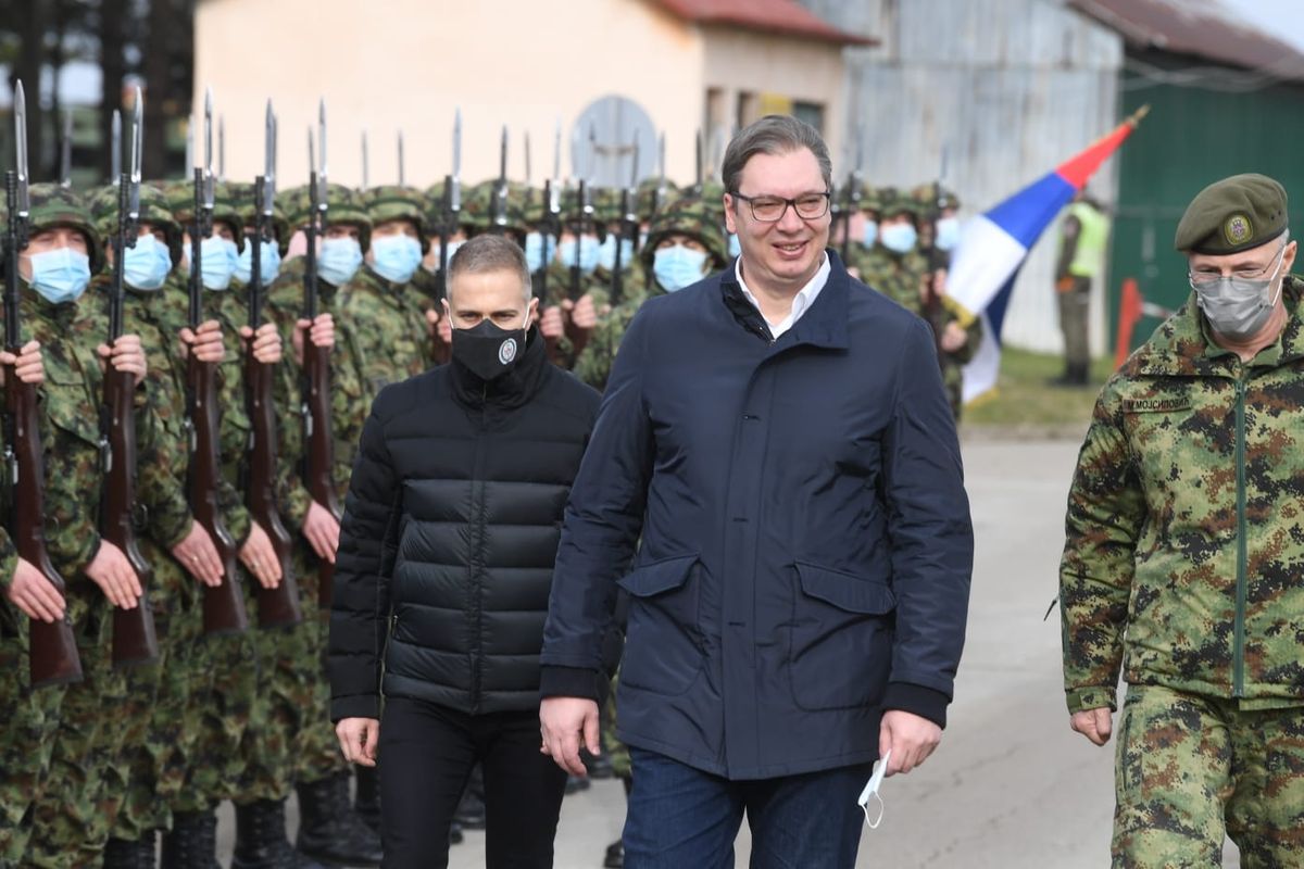 Predsednik Vučić prisustvovao prikazu sposobnosti dela jedinica Vojske Srbije