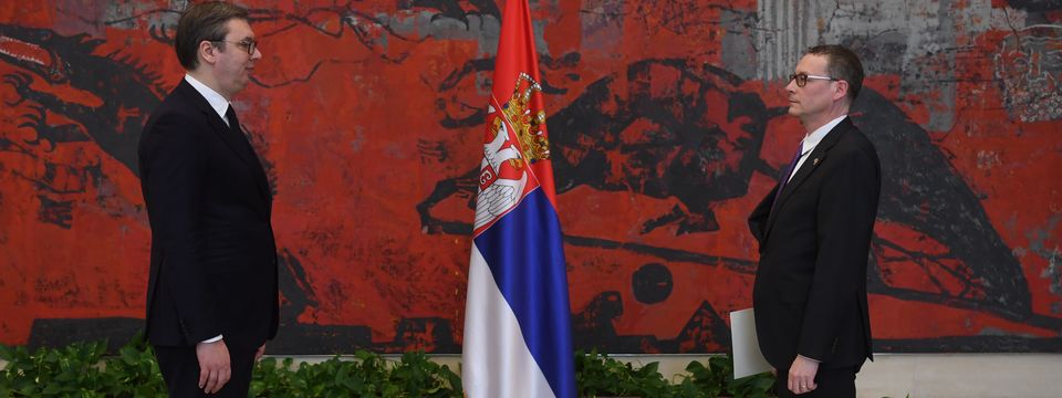 Predsednik Vučić primio je akreditivna pisma novoimenovanog ambasadora Kanade