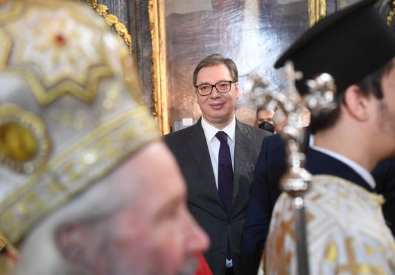 Predsednik Vučić prisustvovao ustoličenju novoizabranog patrijarha SPC