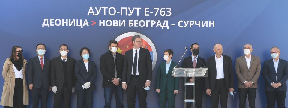 Predsednik Vučić prisustvovao početku radova na putu Novi Beograd-Surčin