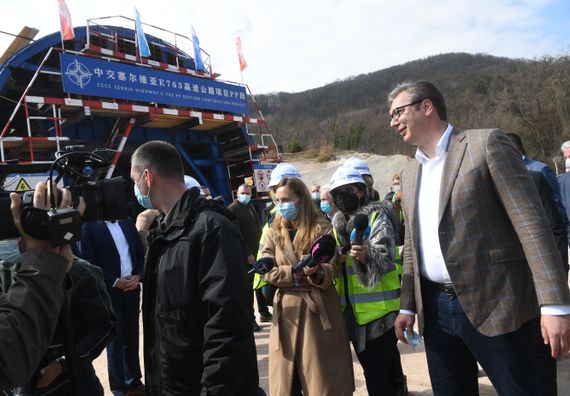 Obilazak radova na auto-putu „Miloš Veliki“, deonica Preljina–Požega