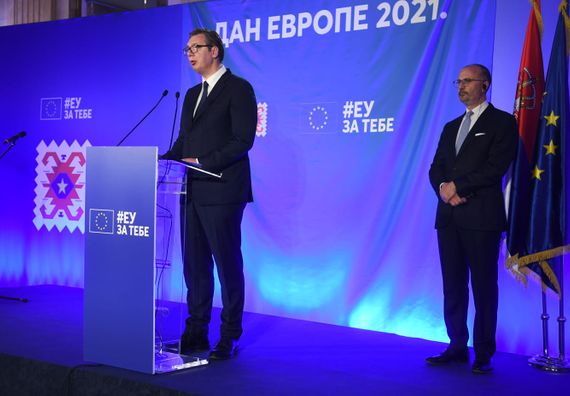 Predsednik Vučić na svečanom prijemu povodom Dana Evrope