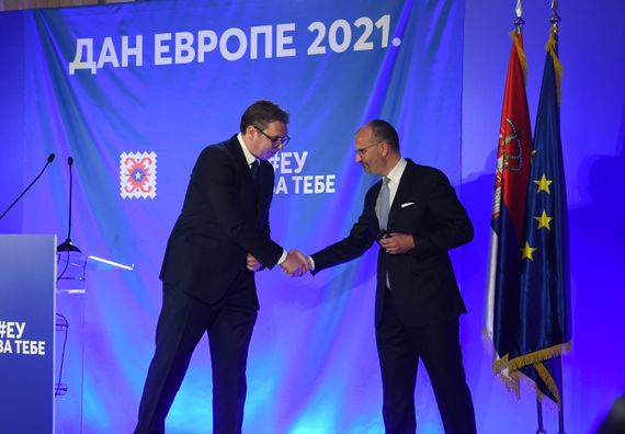 Predsednik Vučić na svečanom prijemu povodom Dana Evrope