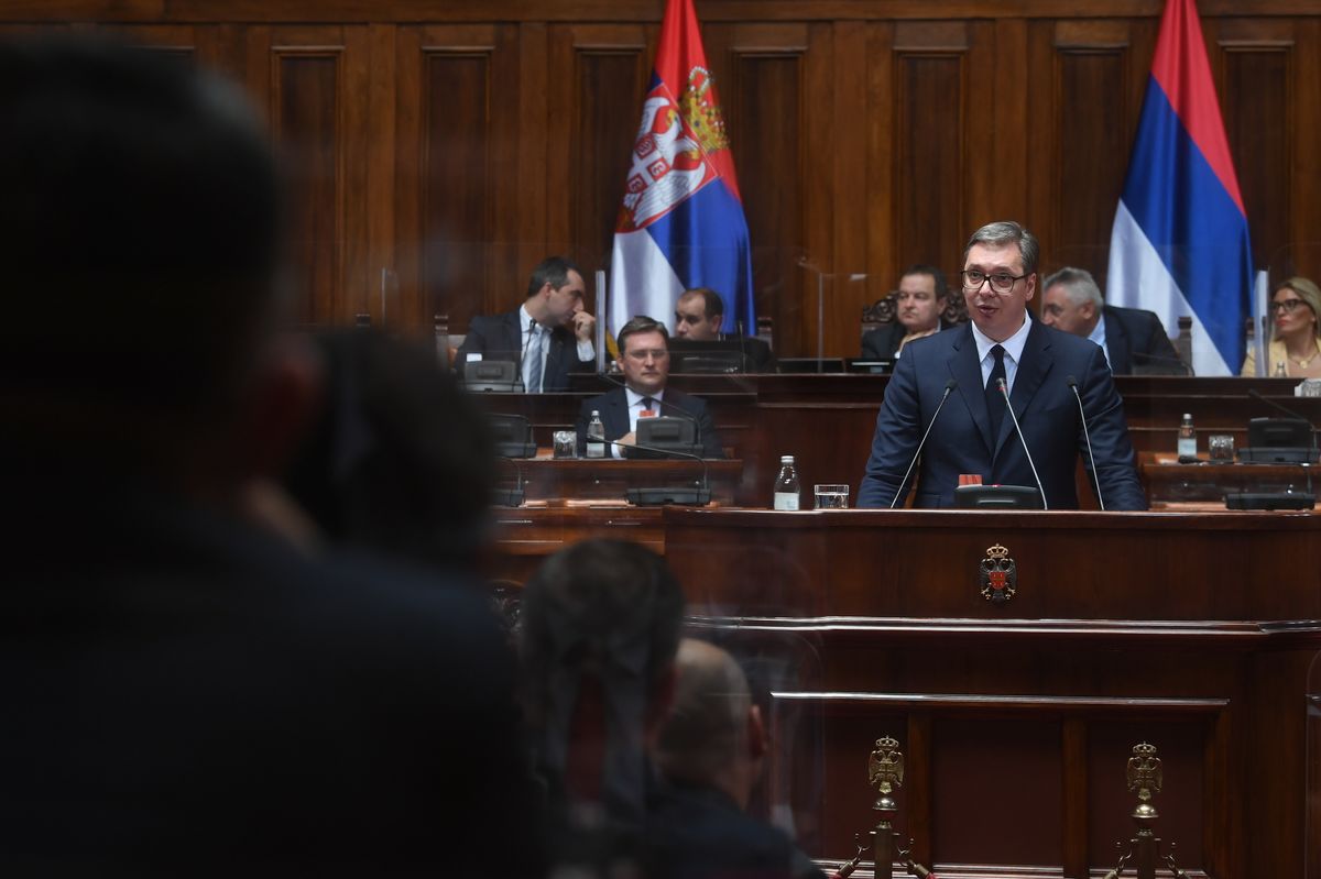 Obraćanje predsednika Vučića u Narodnoj skupštini Republike Srbije