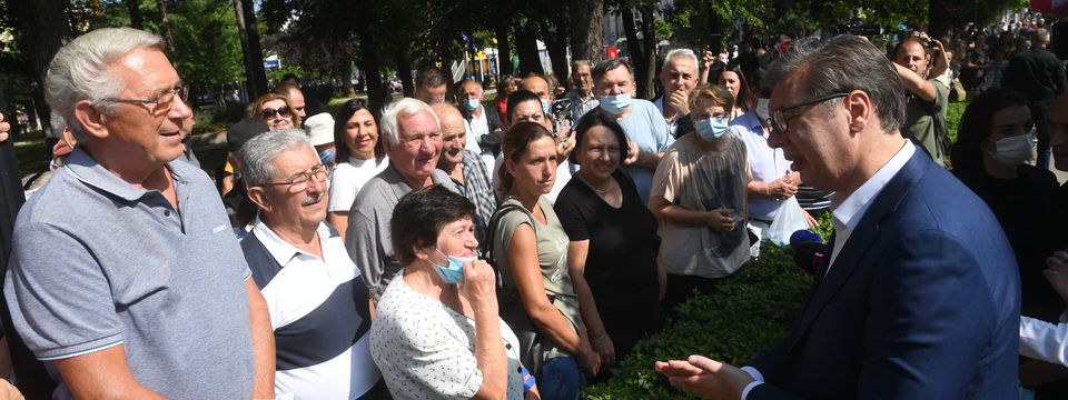 Predsednik Vučić obišao opštine Despotovac, Paraćin i Rekovac