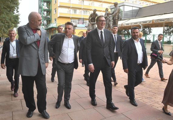 Председник Вучић у посети Скопљу