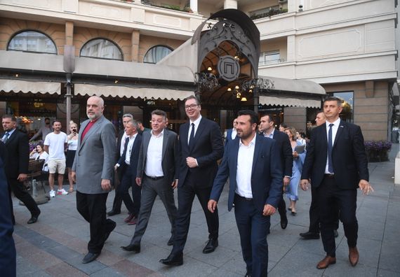 Председник Вучић у посети Скопљу