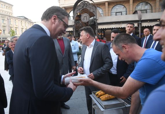 Predsednik Vučić u poseti Skoplju