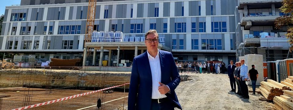 Predsednik Vučić obišao završne radove na rekonstrukciji i izgradnji KCS