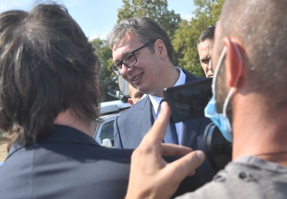 Predsednik Vučić prisustvovao ceremoniji polaganja kamena temeljca za igradnju fabrike za proizvodnju vakcina kineske kompanije 