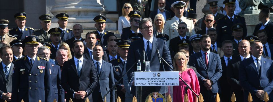 Predsednik Vučić prisustvovao svečanosti povodom promocije najmlađih oficira Vojske Srbije
