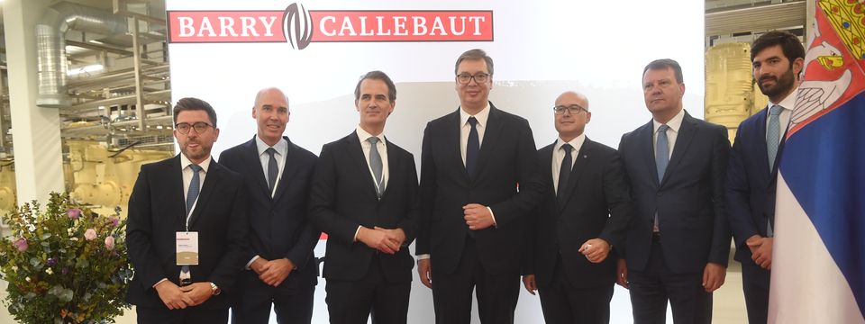 Predsednik Vučić prisustvovao otvaranju fabrike „Barry Callebaut“